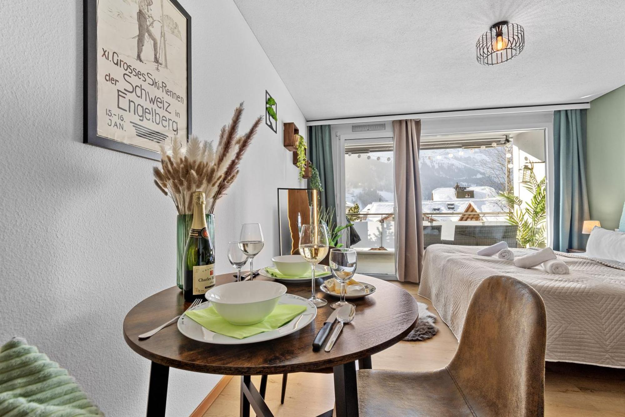 Zentrales Studio Mit Mega Bergblick, Titlis, Luzern, Lake, Kurpark Engelberg Kültér fotó